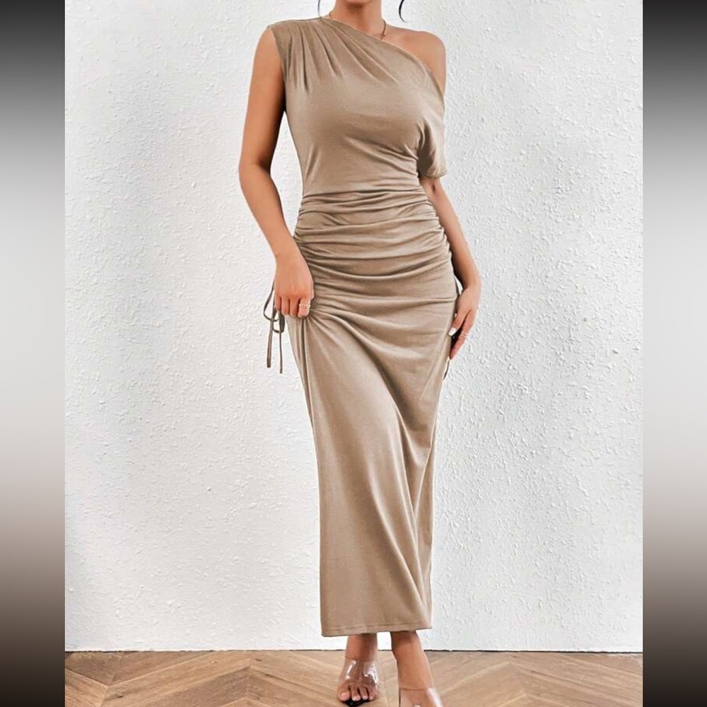 Boho ruched sides maxi dress - Picture 13 of 15